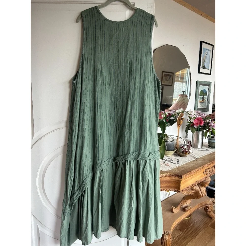 Blue Fish Handmade French Stripes Tank Dress Cottage Core Beauty! ✨🌸 - Picture 4 of 5